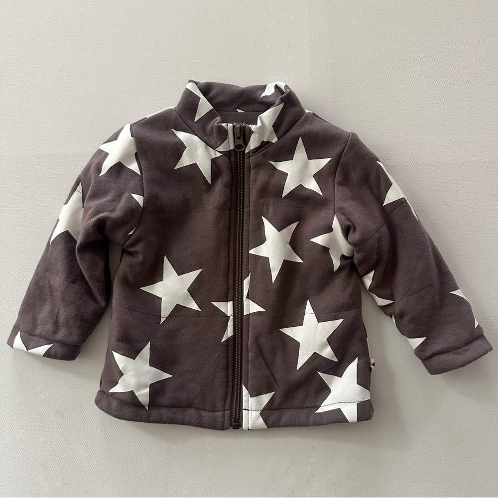 Baby Soy 12-24 Months Star Bomber Cozy Jacket Organic Zip